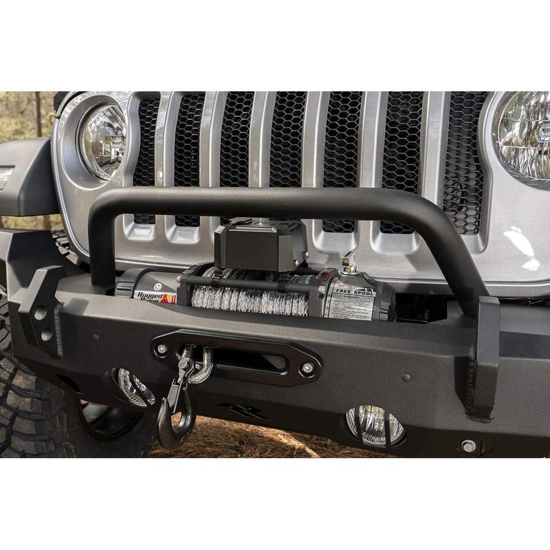 Rugged Ridge HD Bumper Overrider Hoop | Textured Black, Steel | 11540.62 | Fits HD Bumpers from RuggedRidge - Image 1